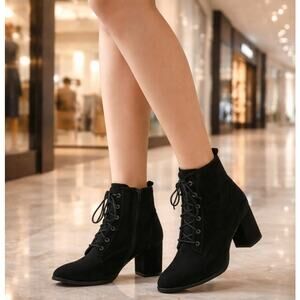 Maddie Girl Black Ankle Boots Women’s Size 6.5 Pre-Loved Excellent Condition